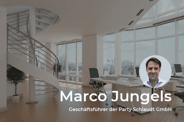 orgasoft case study - Marco Jungels, CEO der Party Schlaudt GmbH